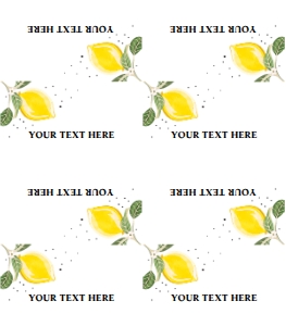 Food Labels Lemon design preview
