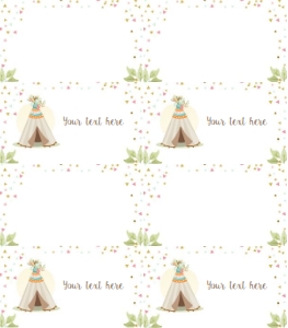 Food Labels Teepee design preview