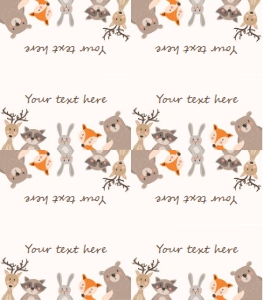 Food Labels Woodland design preview