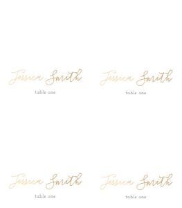 Food Labels Gold Text design preview