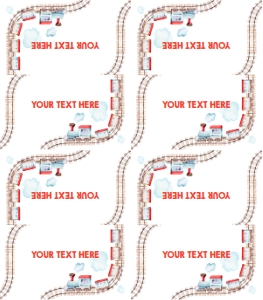 Food Labels Train Rails design preview