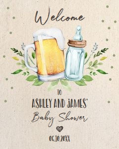 Welcome Sign Baby is Brewing Kraft: Welcome Sign Baby is Brewing Kraft