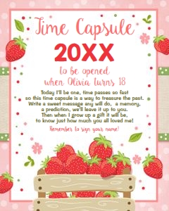 Time Capsule Strawberry Basket design preview