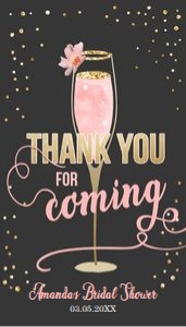 Brunch and Bubbly Favor Tags Chalk design preview