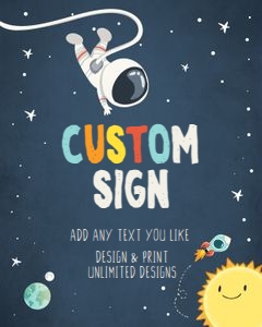 Custom Editable Sign Space design preview