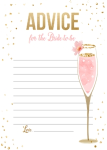 Advice for the Bride Brunch and Bubbly design preview