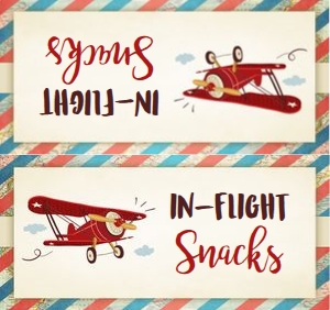 Treat Bag Topper Airplane design preview