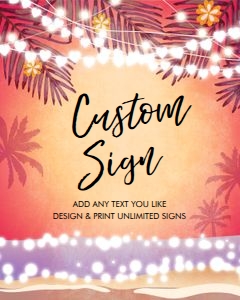 Custom Editable Sign Havana Pink design preview