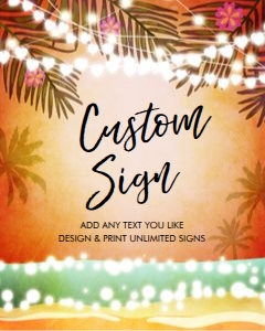 Custom Editable Sign Havana Cuban design preview