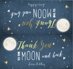 Treat Bag Topper Moon design preview