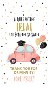 Favor Tag Graduation Drive By Coral: Favor Tag Graduation Drive By Coral