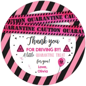 Tag Quarantine Pink White design preview