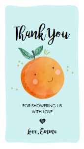 Favor Tags Little Cutie Blue design preview
