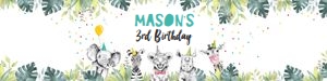 Water Bottle Labels Party Animals Safari Boy: Water Bottle Labels Party Animals Safari Boy