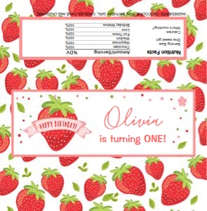 Candy Bar Wrapper Strawberry design preview