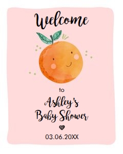 Welcome Sign Little Cutie Pink design preview