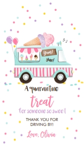 Favor Tag Ice Cream Truck: Favor Tag Ice Cream Truck