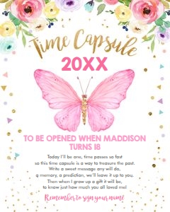 Time Capsule Butterfly design preview