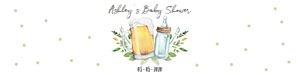 Water Bottle Label Baby is Brewing Baby Shower design preview