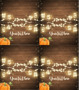 Food Labels Pumpkin Orange design preview