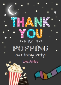 Thank You Card Movie Chalk Girl design preview