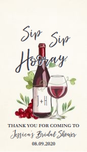 Favor Tag Wine design preview