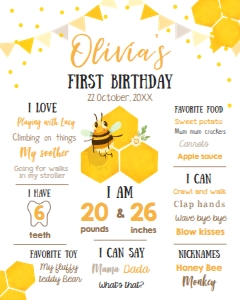 Milestone Poster Bee design preview