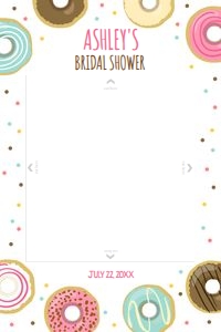 Photo Booth Frame Donut design preview