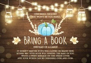 Bring a Book Rustic Pumpkin Blue design preview