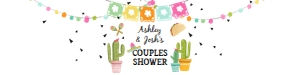 Water Bottle Label Fiesta Taco Couples Shower design preview