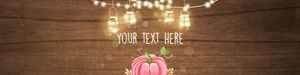 Water Bottle Labels Pumpkin Pink design preview