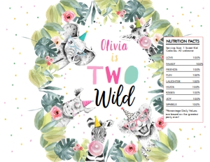Chip Bag Party Animals Two Wild Girl design preview