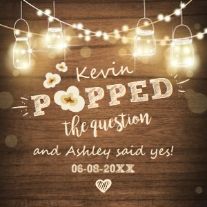 Popped The Question Favor Tags Wood 2 design preview