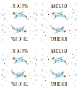 Food Labels Airplane White 0185 design preview