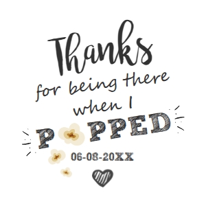Favor Tag Thanks When I Popped design preview