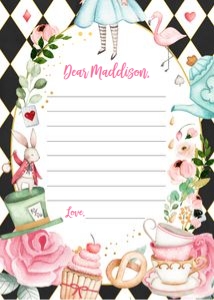 Time Capsule Alice in Wonderland Black White design preview
