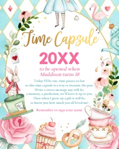 Time Capsule Alice in Wonderland Blue design preview