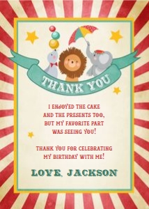 Thank you Card Circus design preview