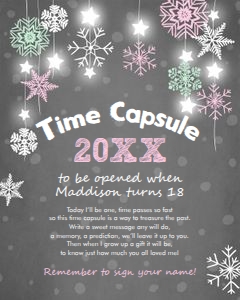 Time Capsule Winter Onederland Pink design preview