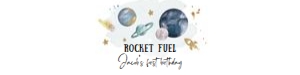 Water Bottle Labels Space Planets Rocket Fuel White Boy design preview