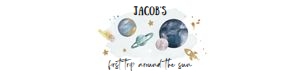 Water Bottle Labels Space Planets White Boy design preview