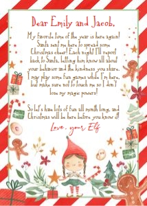 Letter Elf Girl design preview