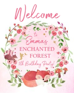 Welcome Sign Woodland Fairy design preview