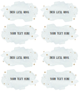 Food Labels Space Stars Boy 0357 design preview