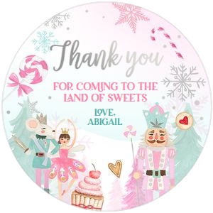 Tags Nutcracker Sweets Pink Silver design preview