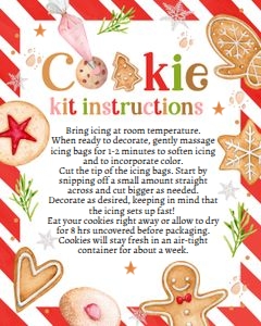 Cookie Kit Instructions Red design preview