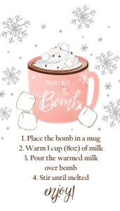 Bomb Favor Tag Mug Pink design preview
