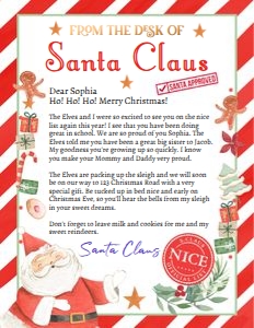 Letter From Santa design preview