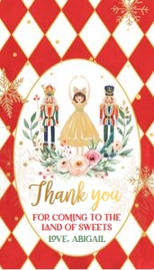 Favor Tags Nutcracker Red: Favor Tags Nutcracker Red