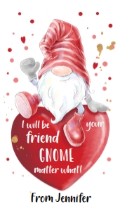 Favor Tag Valentine Gnome Matter What design preview
